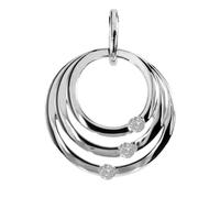 Kettenanhänger OSTSEE-SCHMUCK "Ostsee-Schmuck Anhänger Ruby Anhänger Ruby", weiß, Schmuckanhänger, Damen, 21x17mm, Silber 925 (Sterlingsilber), 1,4 g, Kettenanhänger (24749035-0) weiß