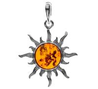 Kettenanhänger OSTSEE-SCHMUCK "Ostsee-Schmuck Anhänger Sonne 30 mm Anhänger Sonne 30 mm", weiß, Schmuckanhänger, Damen, 40 x 30mm, Silber 925 (Sterlingsilber), 3,7 g, Kettenanhänger (73682563-0) weiß