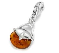 Kettenanhänger OSTSEE-SCHMUCK "- Handtasche - Silber 925/000 - Bernstein" Gr. 25, silber (silber 925, silberfarben, weiß), Schmuckanhänger, Damen, Silber 925 (Sterlingsilber), Kettenanhänger (64642357