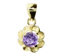 Kettenanhänger OSTSEE-SCHMUCK "Ostsee-Schmuck Anhänger Pia 6 mm Anhänger Pia 6 mm", gelb, Schmuckanhänger, Damen, 19 x 10mm, Gelbgold 333, 0,9 g, Kettenanhänger (50389510-0) gelb