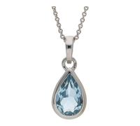 Kettenanhänger Silber 925 Blautopas JL10-02-2128 JuwelmaLux