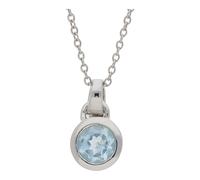 Kettenanhänger Silber 925 Blautopas JL10-02-2522 JuwelmaLux