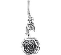 Kettenanhänger THOMAS SABO "Anhänger Midnight Rose", silber (silberfarben, schwarz), Schmuckanhänger, Damen, Silber 925 (recycelt), 6,05 g, Kettenanhänger (83449326-0) silberfarben, schwarz