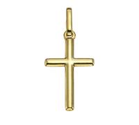 Kettenanhänger VIVANCE "585 Gold Motiv Kreuz", gelb, Schmuckanhänger, Damen, one-size, Gold, 0,6 g, Kettenanhänger (30402041-0) gelb