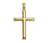Kettenanhänger VIVANCE "585 Gold Motiv Kreuz", gelb, Schmuckanhänger, Damen, one-size, Gold, 1,7 g, Kettenanhänger (45029719-0) gelb