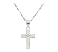 Kettenanhänger Weißgold 585 Zirkonia Kreuz JL22-02-0108 JuwelmaLux