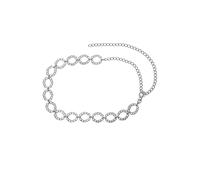 Kettengürtel "Klara", Damen, Gr. onesize, silber, Metall, COLLEZIONE ALESSANDRO, Gürtel, mit ovalen Elementen aus Kettengliedern geformt (66878821-0) silber