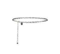 Kettengürtel TAMARIS, Damen, silber (silber shiny), Materialmix, unifarben, festlich, Gürtel, Individuell verstellbar, kleine Schmuckkugel am Ende (49675021-0) silber shiny