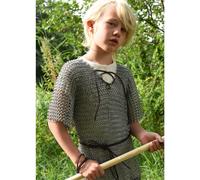 Kettenhemd aus Stahl mit Lederband für Kinder