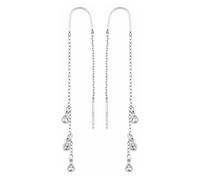 Kettenohrringe aus 925 Sterling Silber Alastair mit Brilliance Zirconia