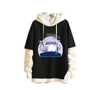 kewing Anime Call of The Night Fake Zweiteiler Hoodie Nanakusa Nazuna Cosplay Jacke Pullover Langarm Pullover Sweatshirt für Männer/Frauen/Teenager