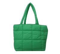 Kexpery Frauen Gepolsterte Umhängetasche Leichte Puffy Umhängetasche Große Kapazität Puffer Achseltasche Gesteppte Tragetasche Herbst Winter Tasche, grün, 390.00x285.00x115.00mm/15.35x11.22x4.53inch