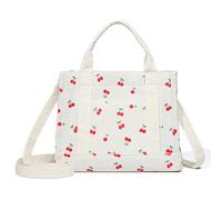 Kexpery Süße Kirsche Umhängetasche für Damen, Umhängetasche mit verstellbarem Riemen mit Fronttasche, Handtasche mit Reißverschluss für Arbeit und Reisen, Large