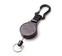 KEY-BAK KB 6 C Schluesselrolle stabil Polyesterseil bis zu 25 Schluessel mit Karabiner schwarz, KB 6 C, 2.5x9.1x18