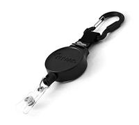 KEY-BAK MID6 Ausweishalter mit einziehbarer Schnur, 91,4 cm, 170,1 g, Einzug, Stahlkarabiner, schwarz, Modellnummer: 0006-015