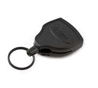 KEY-BAK x Key-Bak XXL ID Yo-Yo Schlüsselrolle S48 mit Gürtelclip und Schlüsselring, schwarz