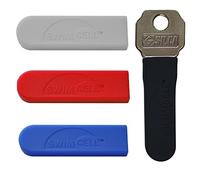 Key Blade Cover Silicone Key Sheath Protector For Car Bicycle or House Keys. Anti Scratch Sleeve For Keys. Prevent Pocket Holes, Paint Scratches and Jingling. Cut to fit. Identify Keys. Fits 1-2 keys.