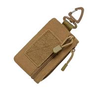 Key Chain Wallet für Frauen - kompakte Tasche mit Reißverschluss | Oxford-Stoff, wasserdicht, klein mit Schlüsselhalter, Reise-Sport-Tasche für Jugendliche und Damen, Mud, Se référer au descriptif