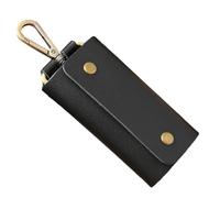 Key Holder Wallet, Pu Leather Organizer, Compact Coin Pouch, Retro Style Storage Bag Zipper Closure, Multiple Key Slots for Home, Offices, Travel, School, 6.3x2.36 Inches