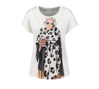 Key Largo Damen Coffee Round T-Shirt, Offwhite (1001), Small