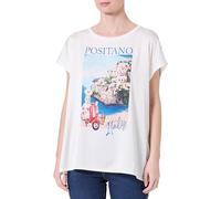 KEY LARGO Damen WT Positano Round T-Shirt, Offwhite (1001), Large