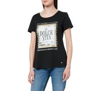 KEY LARGO Damen WT Stella Round T-Shirt, Black (1100), XL
