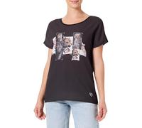 KEY LARGO Damen WT Wildlife Round T-Shirt, Black (1100), X-Large