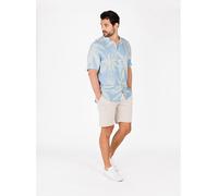 KEY LARGO Hemd "Palms" - Regular fit - in Hellblau - Größe XXL | Herren Plussize