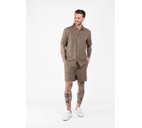 KEY LARGO Hemd "Seaside" - Regular fit - in Hellbraun - Größe XL | Herren Plussize
