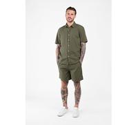 KEY LARGO Hemd "Seaside" - Regular fit - in Khaki - Größe L | Herren Plussize