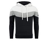 KEY LARGO Herren Brainstorm Hoodie Sweatshirt, White-Navy (2004), 3XL