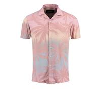 KEY LARGO Herren Coast 1/2 Patterned Hemd, Rot, XXL