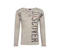 KEY LARGO Herren Explore Button T-Shirt, Silver, XL