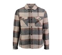 Key Largo Herren KLBARI 1/1 Checks Hemd, beige-Anthra (2040), XL