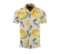 KEY LARGO Herren KLCITRON 1/2 Patterned Hemd, White (1000), XL