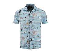 KEY LARGO Herren KLSANDBANKS 1/2 Patterned Hemd, Arctic Blue (1230), XL