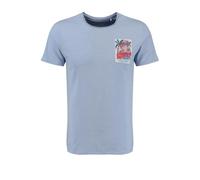 KEYLARGO Herren KLVIBES Round T-Shirt, Light Blue Mel. (1220), XL