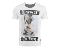 KEY LARGO Herren Level Round T-Shirt, White (1000), L EU