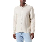 KEY LARGO Herren LUIS 1/1 solid Hemd, Beige, S