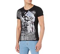 KEY LARGO Herren MT Indian Skull T-Shirt, Black (1100), L