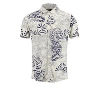 KEY LARGO Herren Resort 1/2 Patterned Hemd, Weiß, XL