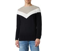 KEY LARGO Herren RÜDIGER Round Pullover, Silver-Black (2155), M