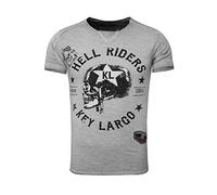 KEY LARGO Herren Shirt HELL Riders Greige/schwarz S