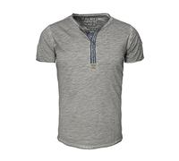 KEY LARGO Unisex Arena Button T-Shirt, Silver (1107), M