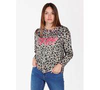 KEY LARGO Longsleeve "Hello" in Taupe - Größe L | Damen Tops