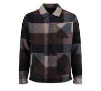 Key Largo Herren Overshirt MSH KLLOCARNO 1/1 CHECKS, marine, Gr. L