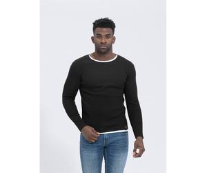 KEY LARGO Pullover "Sarasota" in Schwarz - Größe L | Herren Plussize