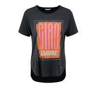 KEY LARGO Damen WT Goodbye Round T-Shirt, Black (1100), X-Large