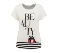 KEY LARGO Shirt "High Heels" in Weiß - Größe L | Damen Tops
