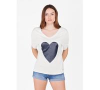 KEY LARGO Shirt in Weiß - 55% | Größe M | Damen Tops